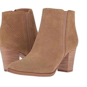 Franco Sarto Loipali Suede Ankle Boots Sz 10